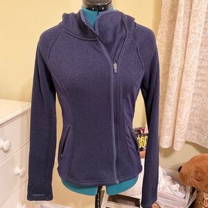 Athleta size small blue zip up sweatshirt